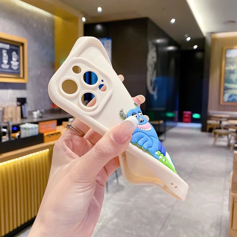 Kawaii Stitch Angel Phone Case for IPhone 16 15 14 13 12 11 Pro Max Plus 7 8 SE X XR XS Max Slim Protective Shockproof Cover