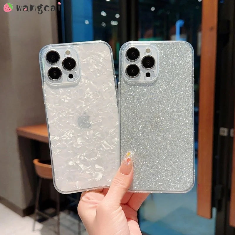 For Vivo V27 Pro V27E V25 Pro V23 Pro V23E V21 4G 5G V20 Pro Y77E Y77 Soft Transparent Phone Case With  Bling Back Cover Cases