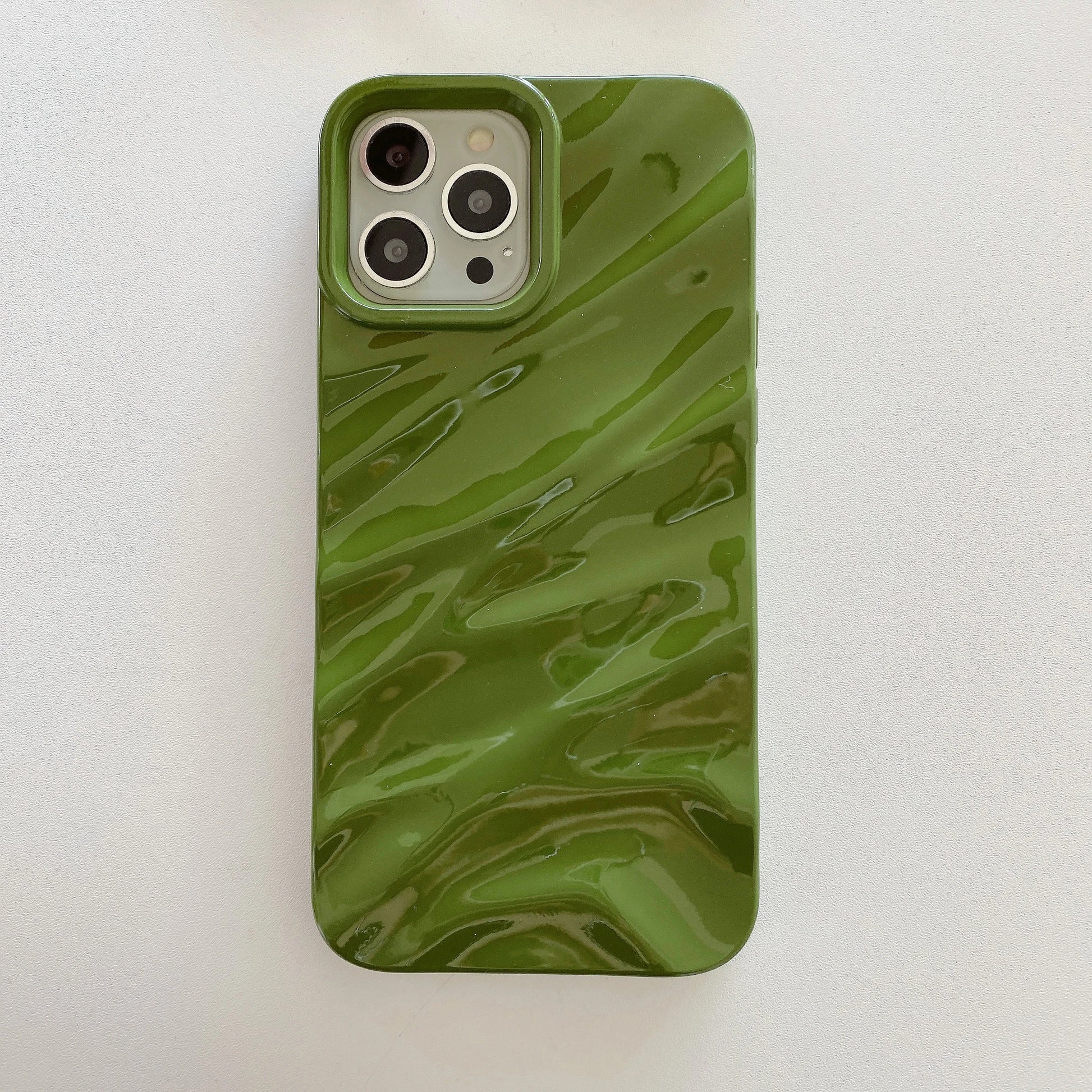 Luxury Plating 3D Wavy Texture Soft Phone Case For iPhone 16 15 14 Plus 13 12 11 Pro XS Max XR Protection Bumper Shockproof Capa