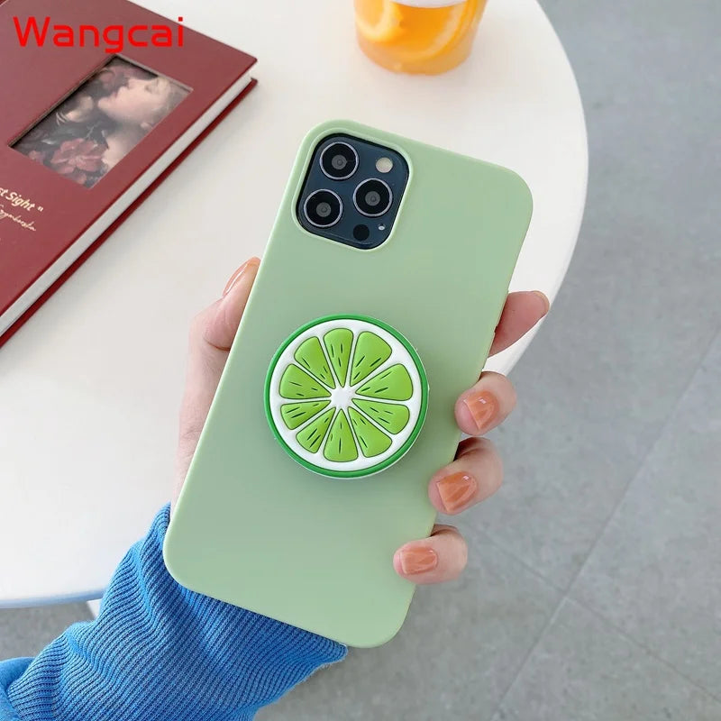 For OPPO A54 4G 5G A92 A72 A52 A91 F15 A8 A31 A9 A5 2020 R17 F9 Pro R15 Case Fruit Avocado Orange Strawberry Peach Cute Cover