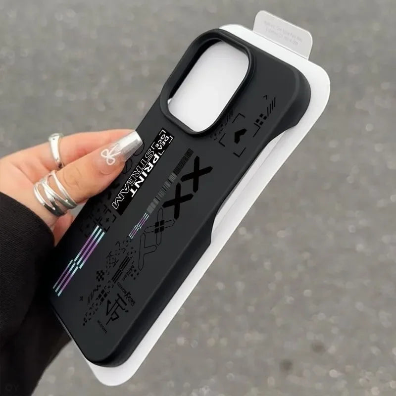 Graffiti CS-GO Fashion Half Pack Soft For iPhone Case 16 15 14 13 12 11 Pro Plus Anti-Drop Shockproof Phone Y2K Cool INS Cover