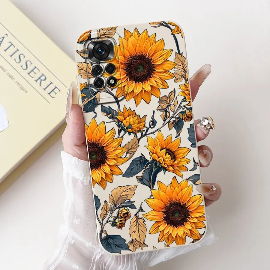 Case for Redmi Note 11 11S 4G 11 Pro Couqe Matte Soft Silicone Cartoons Funda Shockproof  Phone Bags For Note11 11S Back Covers