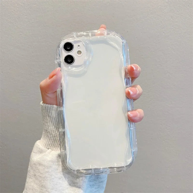 3D Ear Panda Frog Pendant Phone Case for IPhone 16 15 Pro Max 14 11 13 12 Mini XR 8 7 Plus X XS SE 2020 2022 Soft Silicone Etui