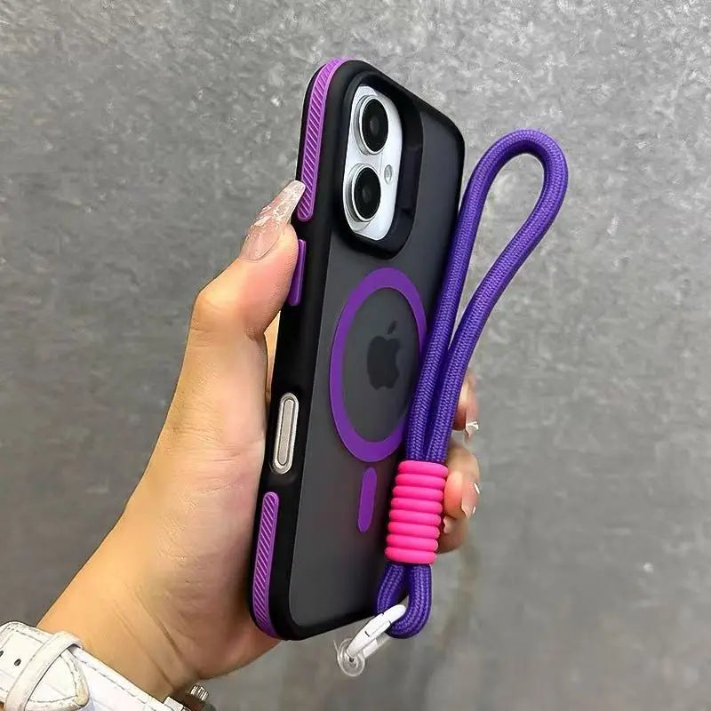Adorable Bright-Colored Magnetic Phone Cover for Samsung Galaxy S25 S24 Ultra 5G S23 Plus S22 Matte Translucent Shockproof Case