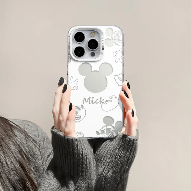 Cartoon Mickey Phone Case For Samsung Galaxy S25 S24 S23 S22 S21 Plus FEUltra A36 A26 A55 A35 A25 A34 A54 A53 A52 Y2K Back Cover
