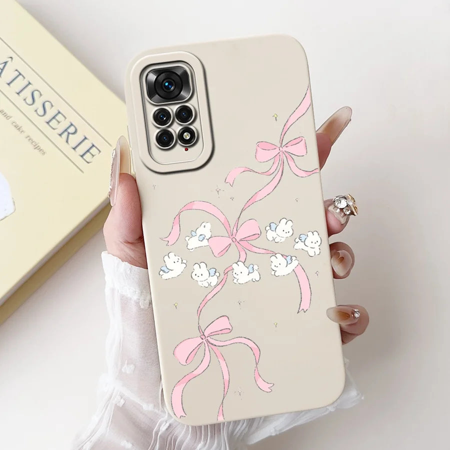 Case for Redmi Note 11 11S 4G 11 Pro Couqe Matte Soft Silicone Cartoons Funda Shockproof  Phone Bags For Note11 11S Back Covers