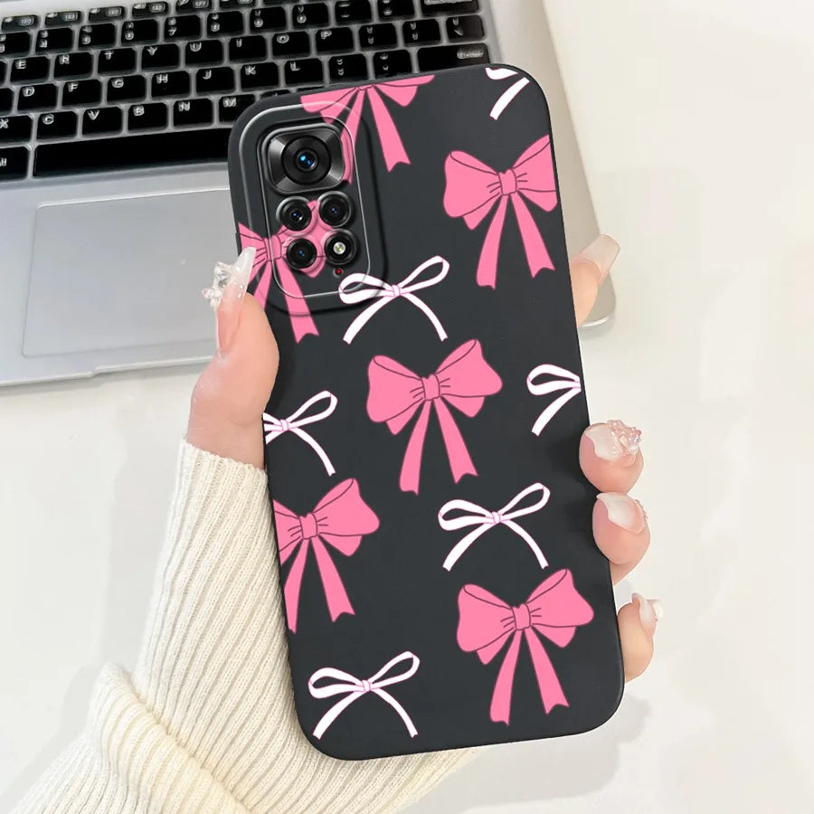 Case for Redmi Note 11 11S 4G 11 Pro Couqe Matte Soft Silicone Cartoons Funda Shockproof  Phone Bags For Note11 11S Back Covers