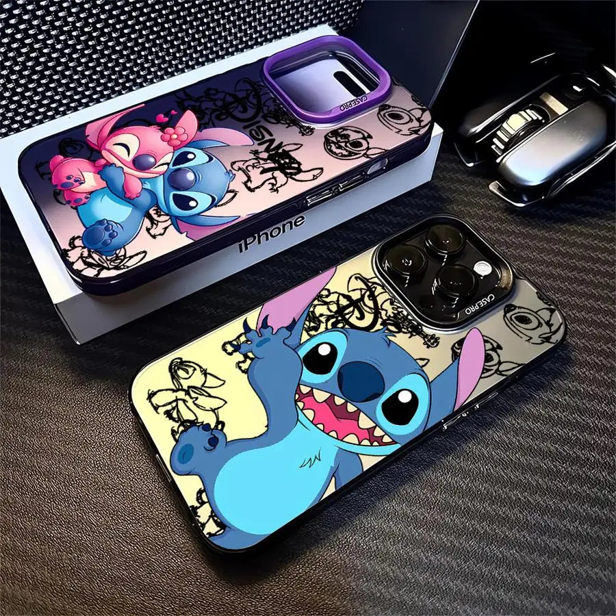 Disney Cartoon Stitch Phone Case for iPhone 12 Pro 16 15 Plus XR 13 XS Max 14 Pro X 11 Pro Max 11 Pro TPU Back Soft Cover