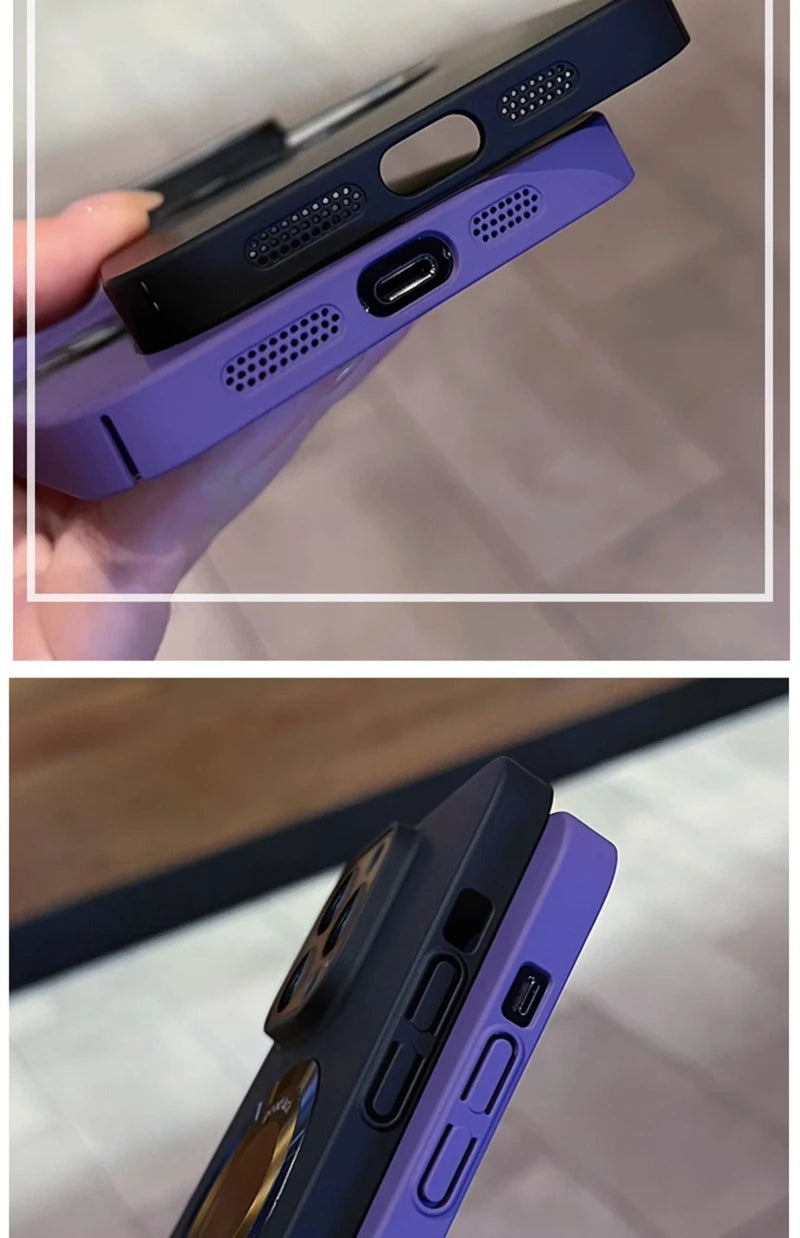 Luxury Magsafe Wireless Charge Phone Case For iPhone 15 16 14 13 12 11 Pro Max 16 Plus Matte Magnetic Back Protector Cases Cover