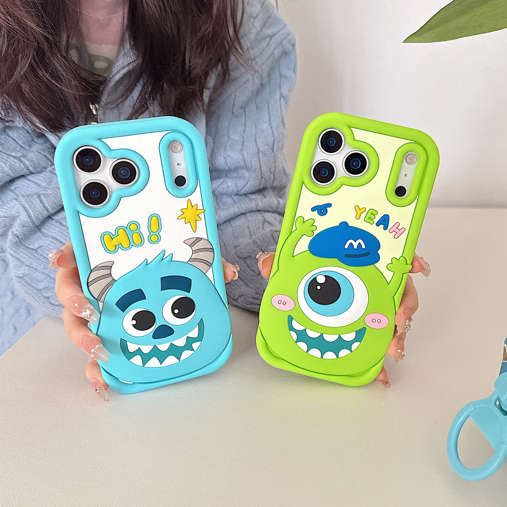 Funny Monsters Mike Sulley Phone Case For iPhone 17 16 15 14 13 12 11 Pro Max X XS 6 7 8 Plus Soft Silicone Cartoon Back Cover