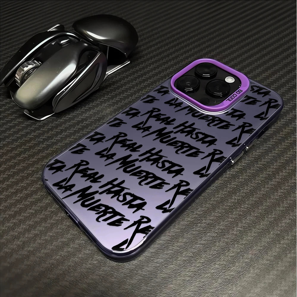 Anuel AA rapper Hot Plating Shockproof Back Bumper Phone Case for iPhone 16 15 14 13 12 11 Pro Max 16E 16 15 14 Plus Case