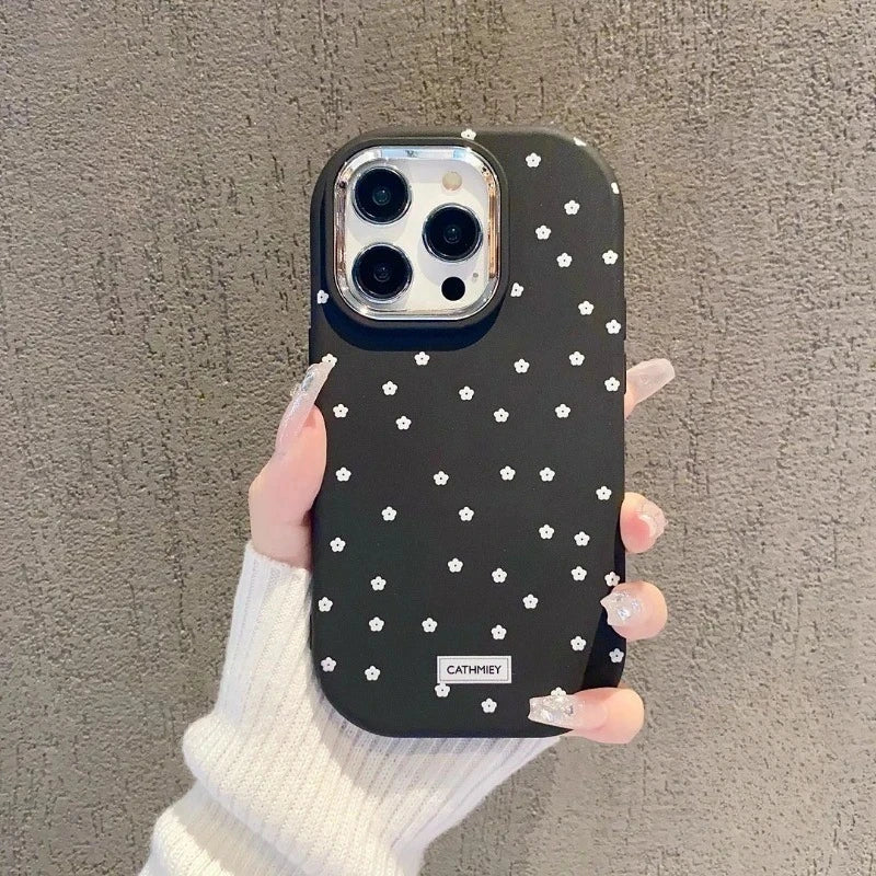 For Vivo V50 V30 Pro Y29 Y29s Y04 V29E V29 Lite X25 V25E X80 Lite Phone Case Color Matte Small Floral Soft Cover