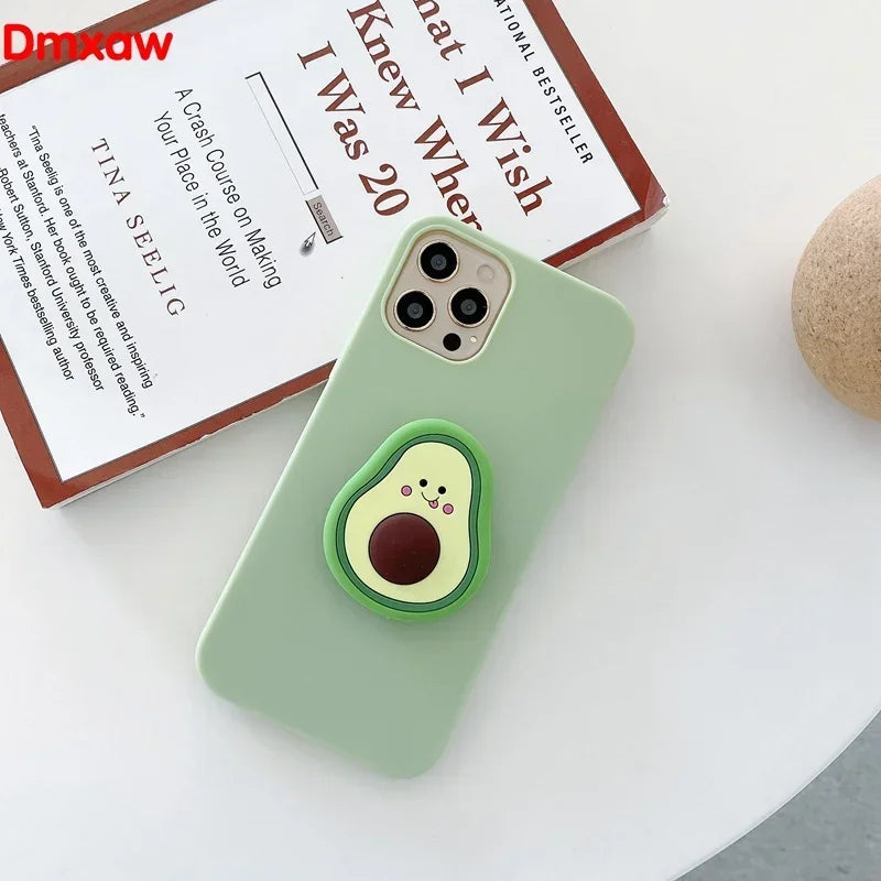 3D Luxury Cartoon fruit Holder Cover for Samsung Galaxy J7 J5 Pro 2017 A7 A5 2017 J7 2015 J3 2016 J2 Grand Prime Case +Holder