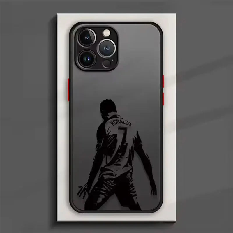 Football Star Cristiano Ronaldo Number 7 Jersey Phone Case For iPhone 16 17 Air 15 11 12 13 14 Pro Max Mini X XR XS Max 8 Cover