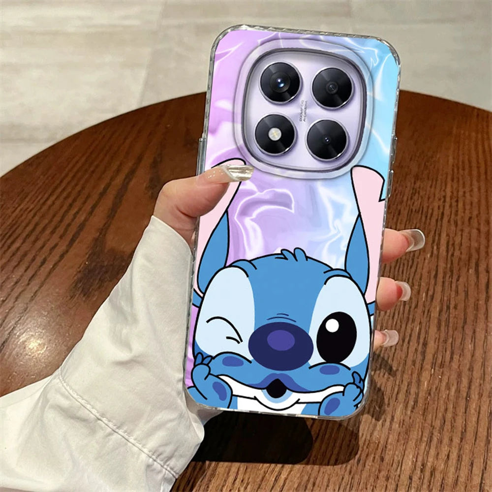 Green Gradient Stitch Couple Phone Cases for Xiaomi Redmi Note 14 13 12 11 11S 10 10S 8 Pro 13C 14C A5 A3 A4 A3X 9A 9C A1 Cover
