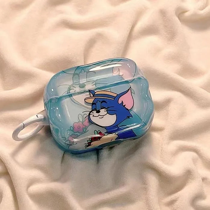 Disney The Aristocats Marie Cat Transparent Silicone Earphone Protective Case Couple Airpods 1 2 3 4 Universal Earphone Case