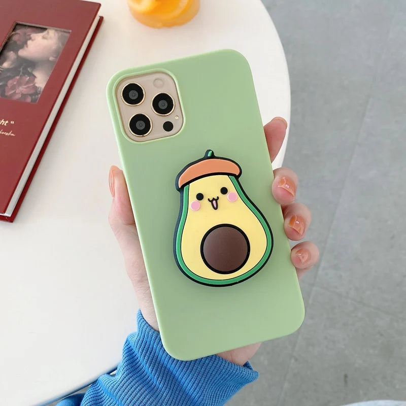 For OPPO A54 4G 5G A92 A72 A52 A91 F15 A8 A31 A9 A5 2020 R17 F9 Pro R15 Case Fruit Avocado Orange Strawberry Peach Cute Cover