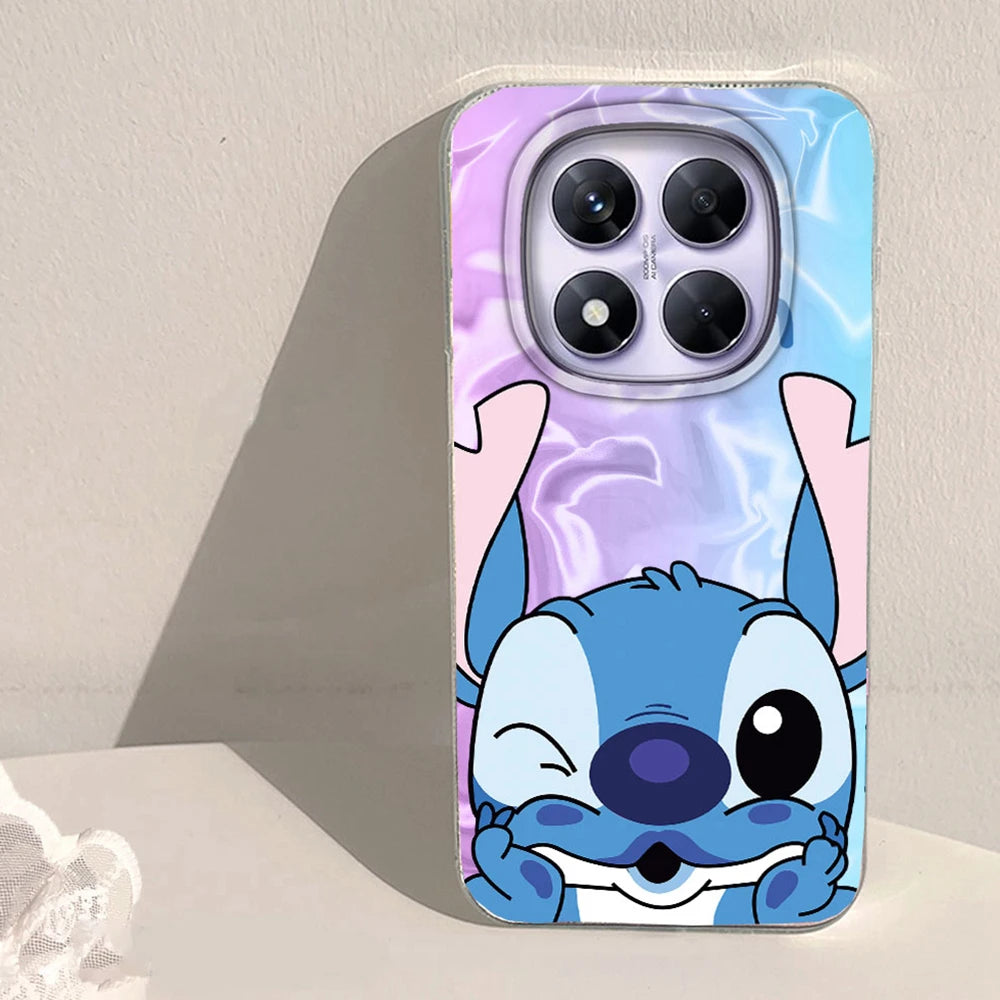 Green Gradient Stitch Couple Phone Cases for Xiaomi Redmi Note 14 13 12 11 11S 10 10S 8 Pro 13C 14C A5 A3 A4 A3X 9A 9C A1 Cover