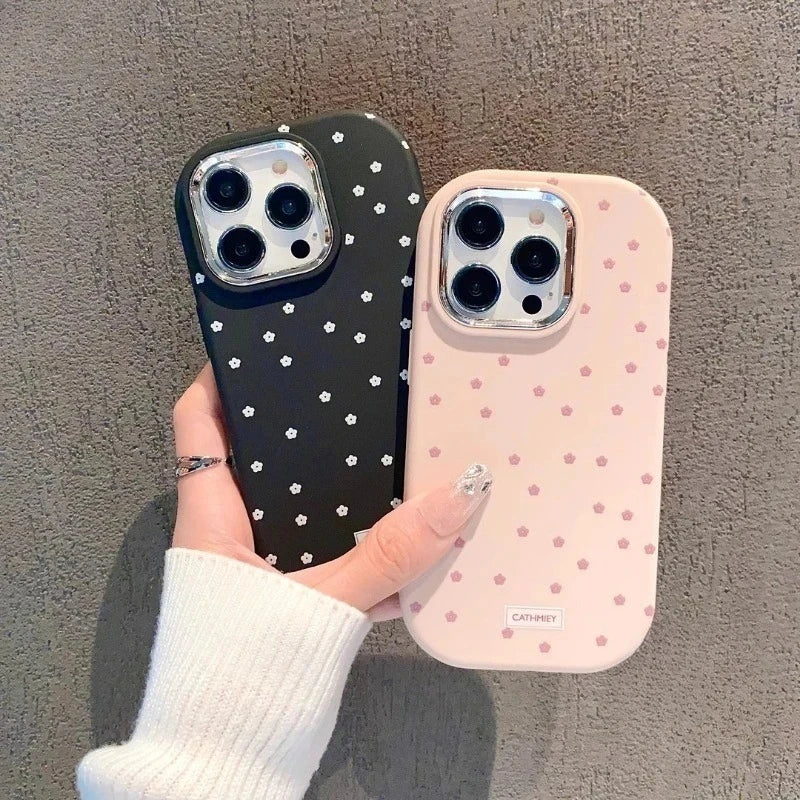 For Vivo V50 V30 Pro Y29 Y29s Y04 V29E V29 Lite X25 V25E X80 Lite Phone Case Color Matte Small Floral Soft Cover