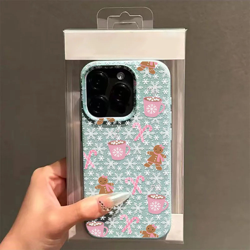 Christmas pattern colorful and dazzling soft phone case for IPhone17 Pro Max Air 16 15 14 13 12 11 Premium patterned pretty