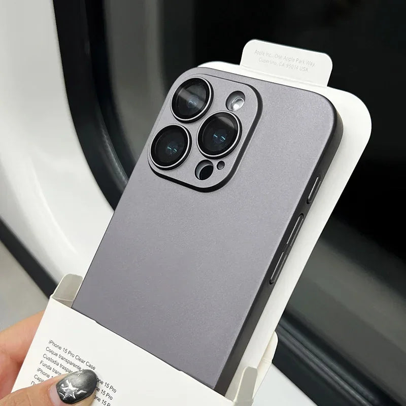 Original Color Ultra Thin Matte TPU Case for iPhone 17 Pro Max 16 15 14 Plus 13 12 11 Glass Camera Protection Shockproof  Case