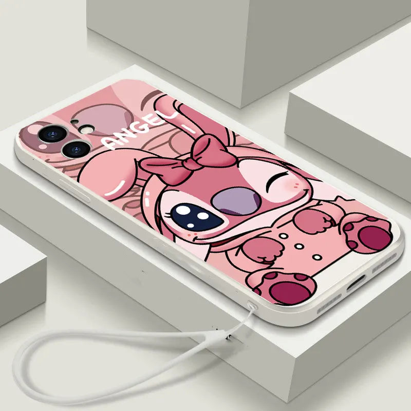 Stitch Angel Cartoon Love Heart Case For Honor X6C X8C 400 Lite X9C Smart X6B X6A Plus Magic 7 Lite Plain TPU Phone Cover Cases