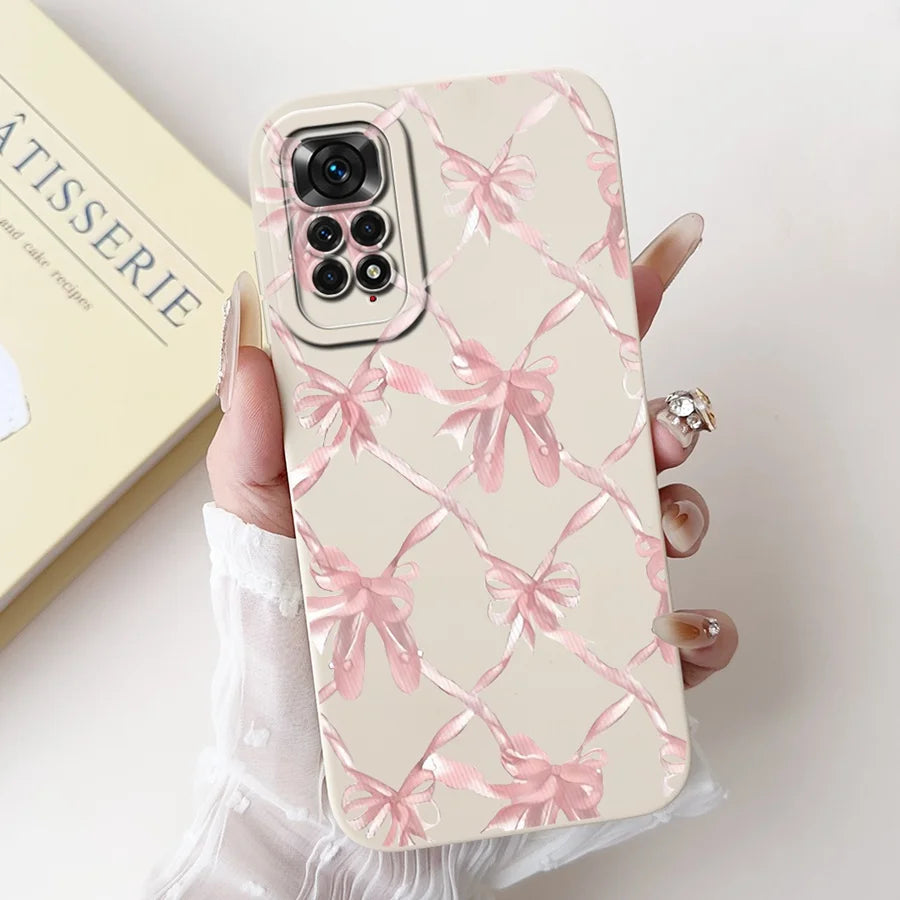 Case for Redmi Note 11 11S 4G 11 Pro Couqe Matte Soft Silicone Cartoons Funda Shockproof  Phone Bags For Note11 11S Back Covers